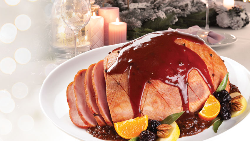 Pierna Ahumada Navideña en Manjar de Ciruela y Nuez