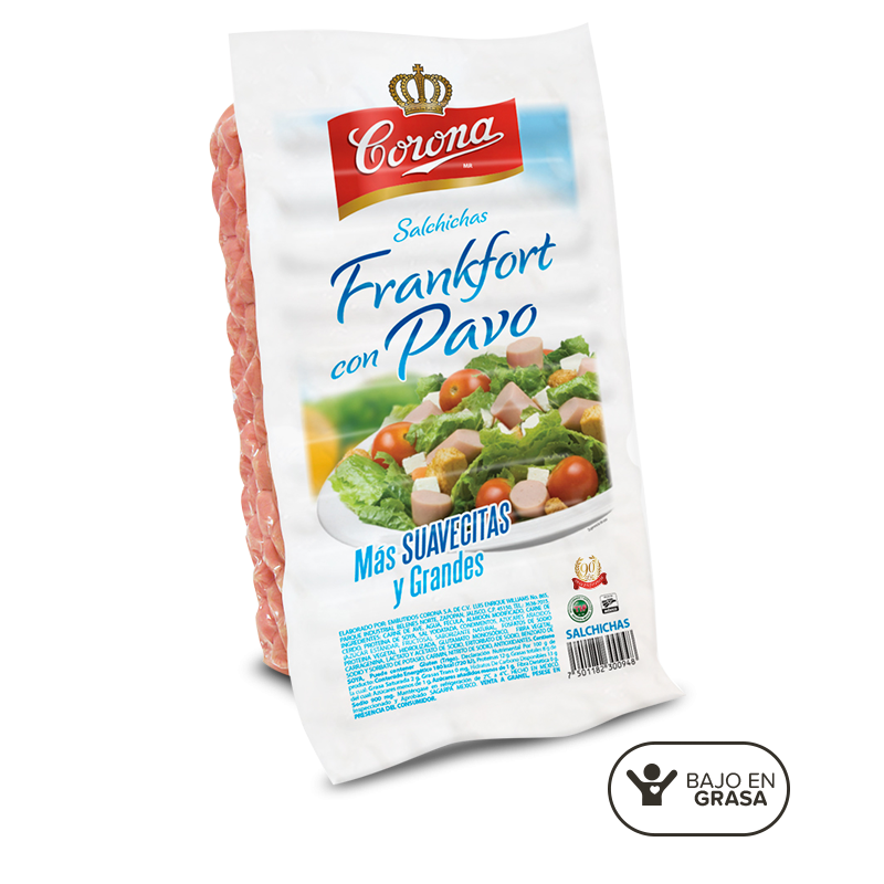 Salchichas tipo Frankfort de Pavo 2.25k